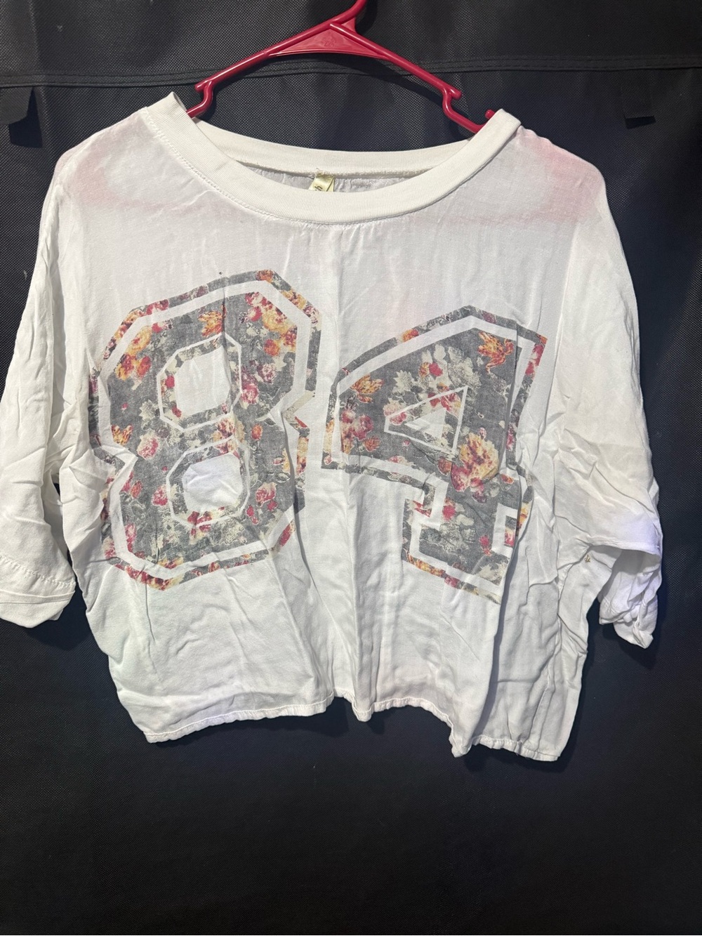 Live 4 Truth White Graphic Tee with Multicolor Floral Accent